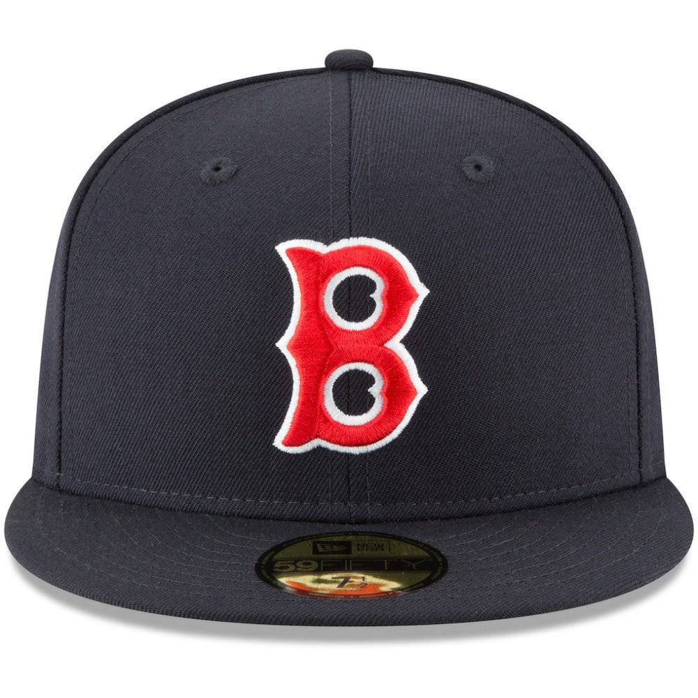 Navy Boston Red Sox New Era Cooperstown Collection Wool 59FIFTY Fitted Hat