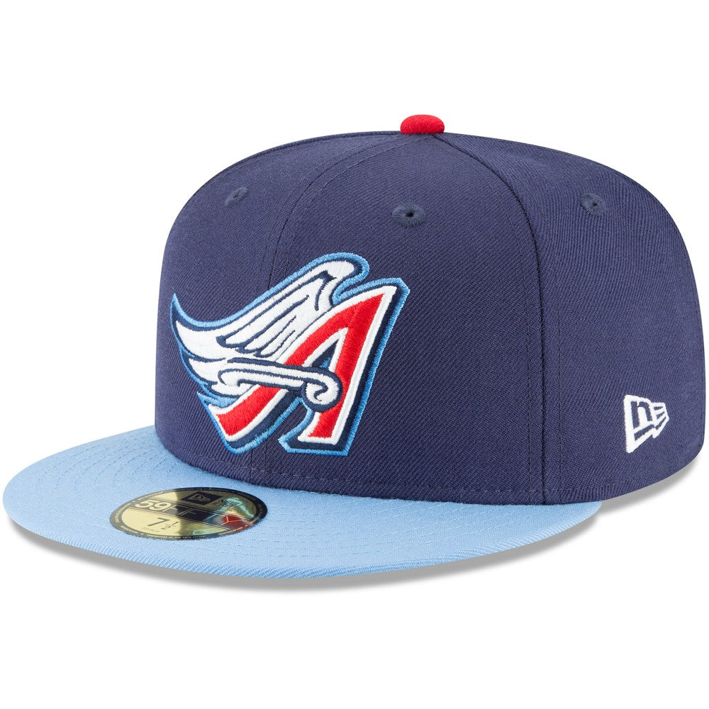 Navy California Angels New Era Cooperstown Collection Wool 59FIFTY Fitted Hat
