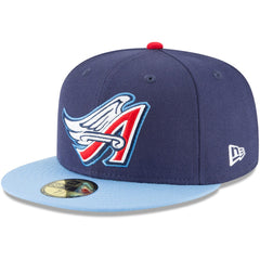 Navy California Angels New Era Cooperstown Collection Wool 59FIFTY Fitted Hat