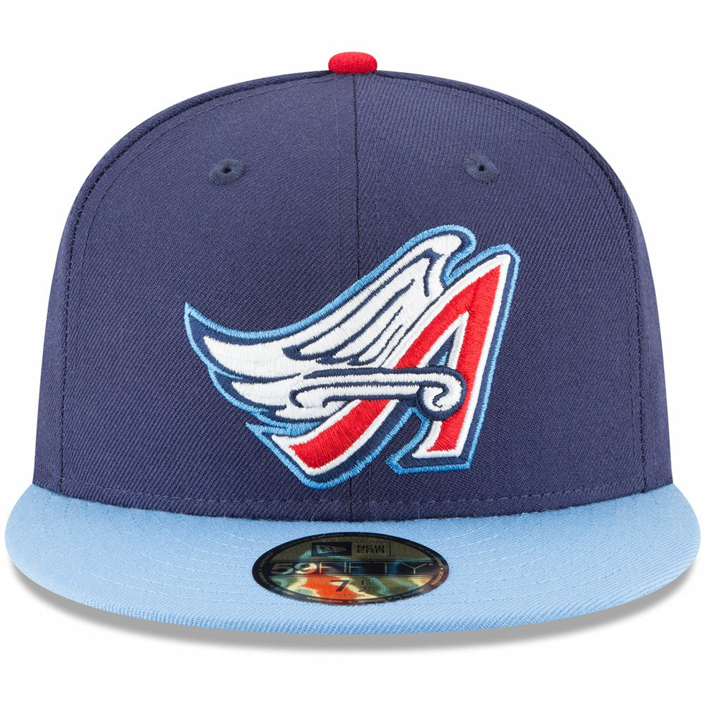 Navy California Angels New Era Cooperstown Collection Wool 59FIFTY Fitted Hat
