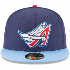 Navy California Angels New Era Cooperstown Collection Wool 59FIFTY Fitted Hat
