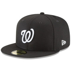 Black Washington Nationals New Era 59FIFTY Fitted Hat