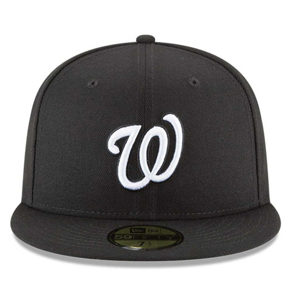 Black Washington Nationals New Era 59FIFTY Fitted Hat
