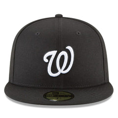 Black Washington Nationals New Era 59FIFTY Fitted Hat