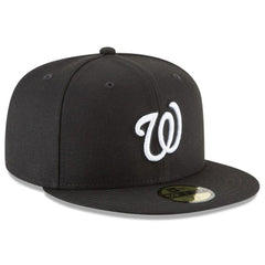 Black Washington Nationals New Era 59FIFTY Fitted Hat