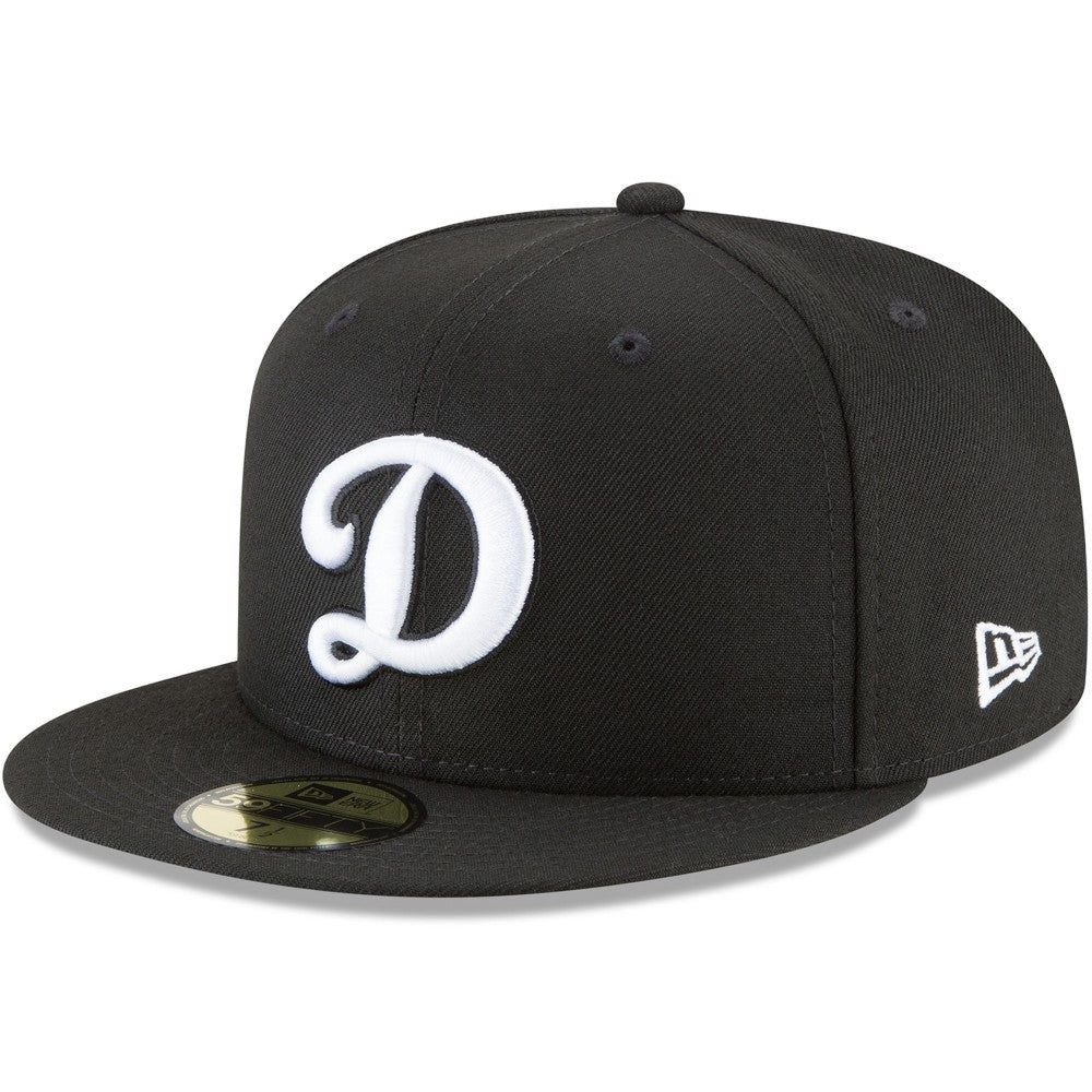 Black Los Angeles Dodgers New Era 59FIFTY Fitted Hat