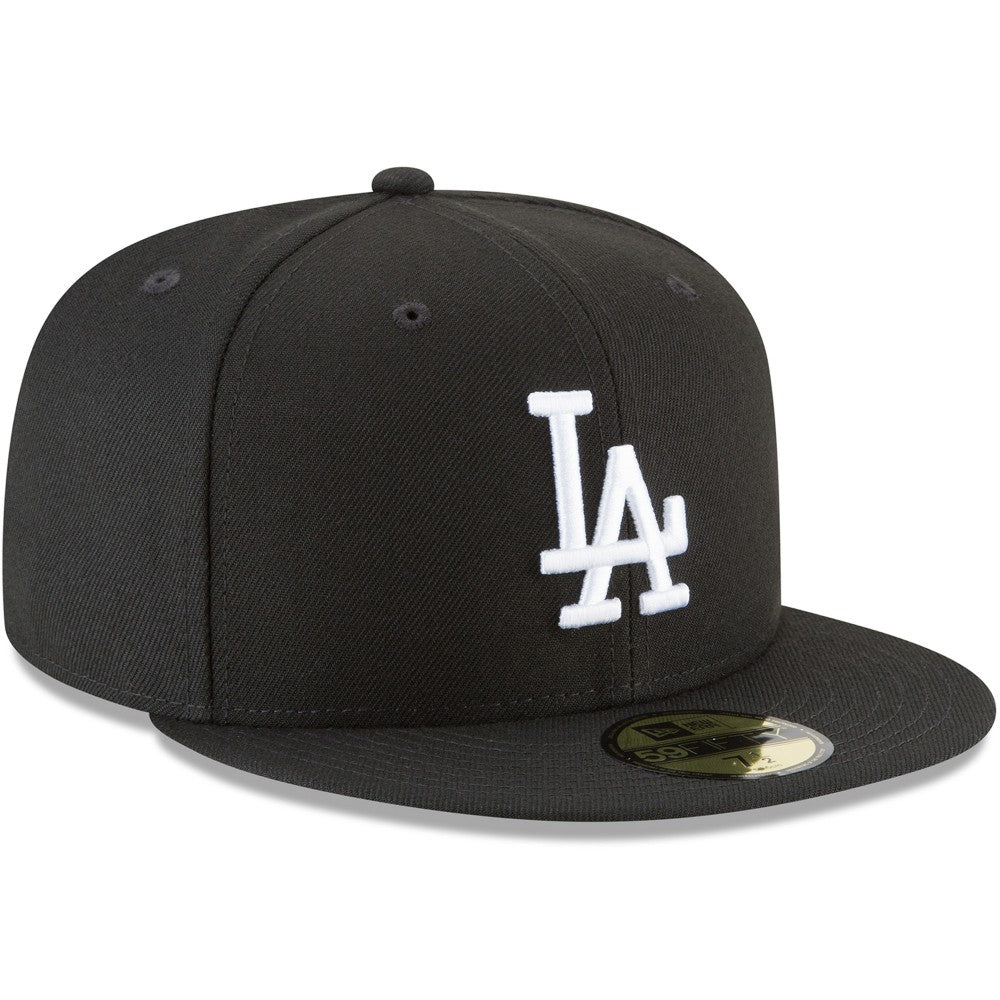 Black Los Angeles Dodgers New Era 59FIFTY Fitted Hat