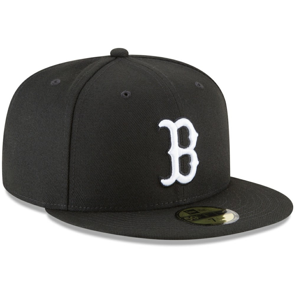 Black Boston Red Sox New Era 59FIFTY Fitted Hat