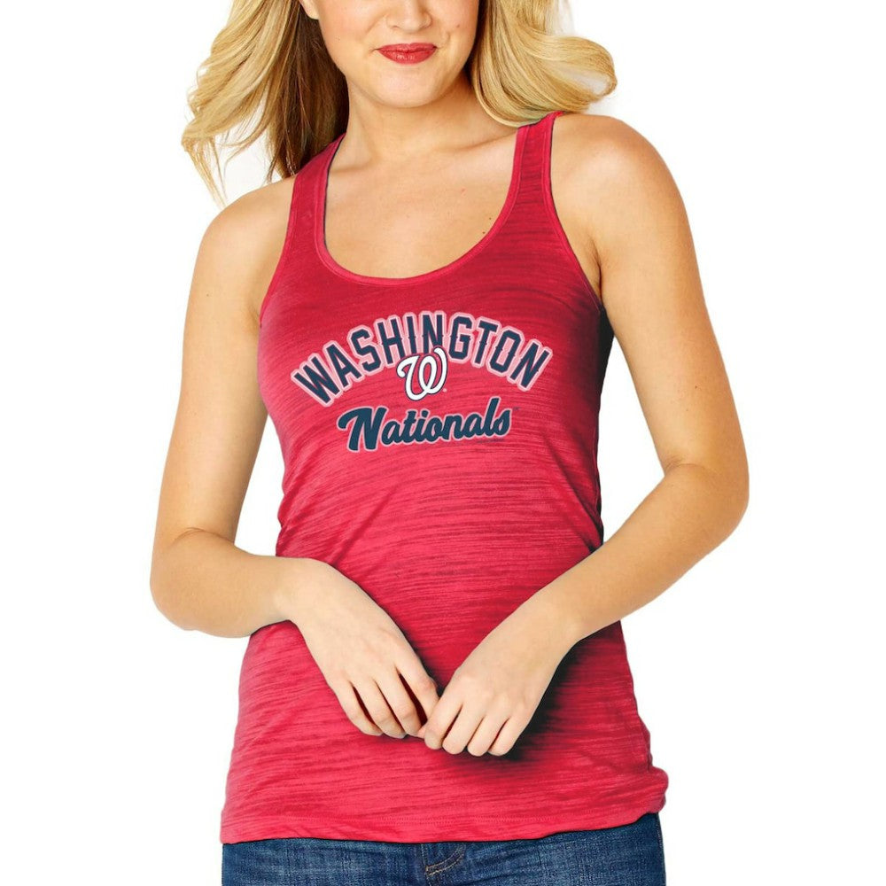 Red Washington Nationals Soft as a Grape Women's Multicount Racerback Tank Top