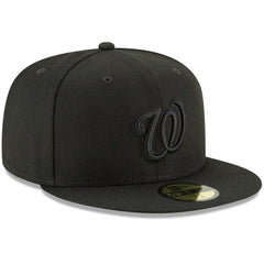 Black Washington Nationals New Era Primary Logo Basic 59FIFTY Fitted Hat