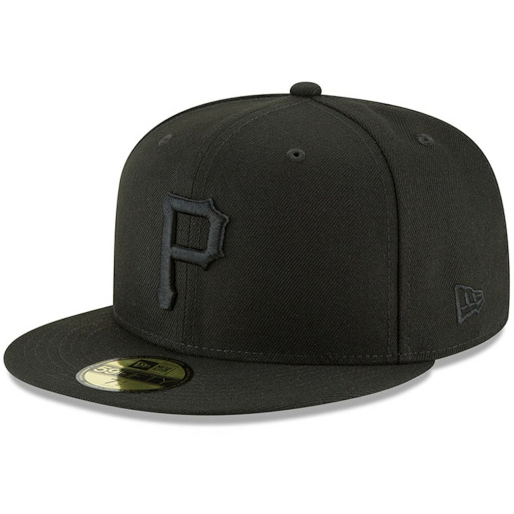 Black Pittsburgh Pirates New Era Primary Logo Basic 59FIFTY Fitted Hat