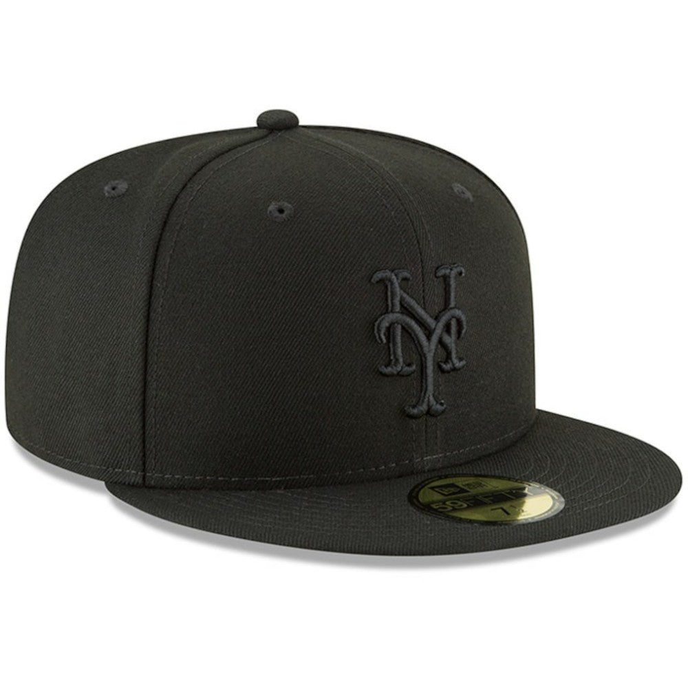Black New York Mets New Era Primary Logo Basic 59FIFTY Fitted Hat