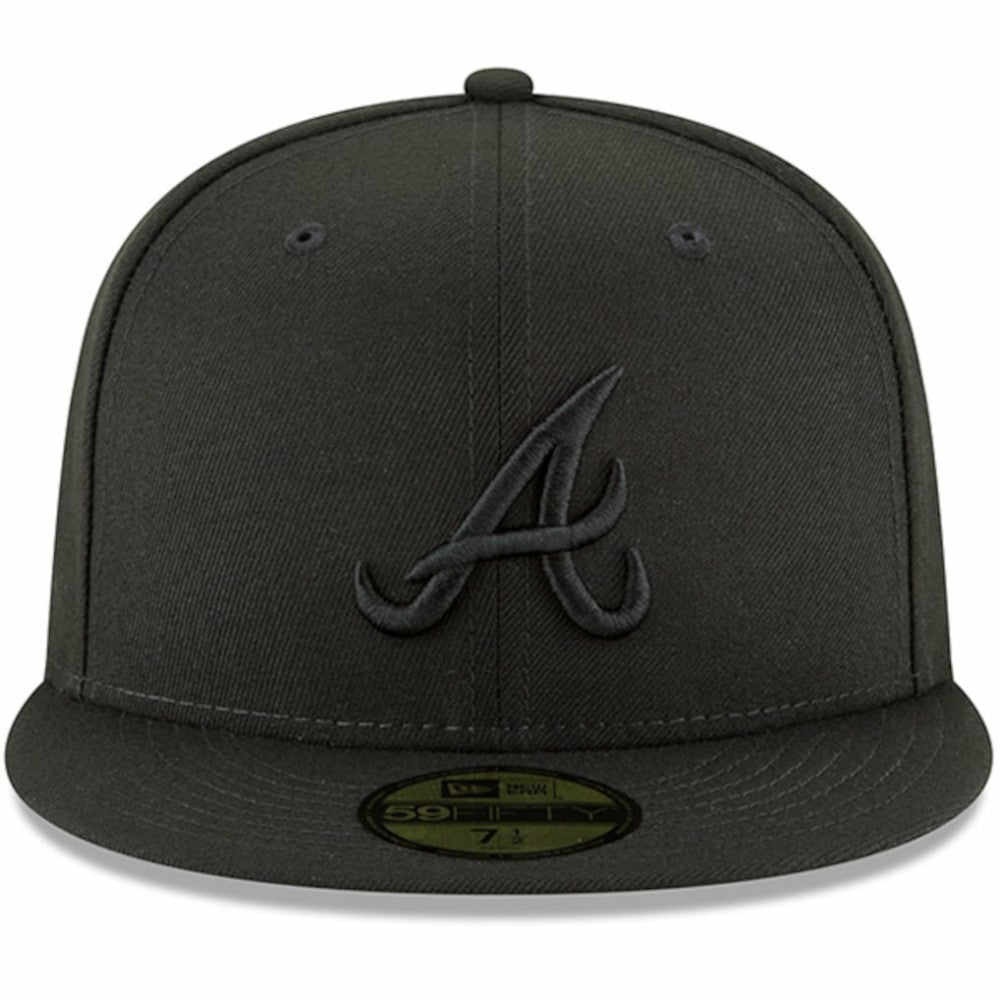 Black Atlanta Braves New Era Primary Logo Basic 59FIFTY Fitted Hat