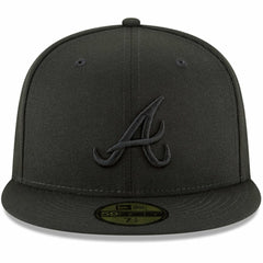 Black Atlanta Braves New Era Primary Logo Basic 59FIFTY Fitted Hat
