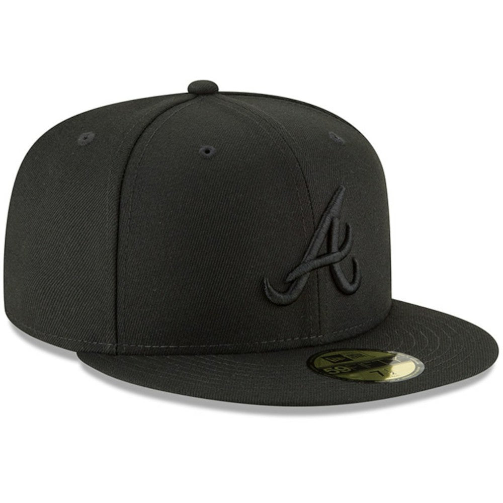 Black Atlanta Braves New Era Primary Logo Basic 59FIFTY Fitted Hat