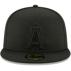 Black Los Angeles Angels New Era Primary Logo Basic 59FIFTY Fitted Hat