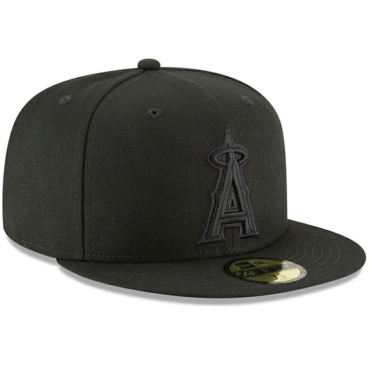Black Los Angeles Angels New Era Primary Logo Basic 59FIFTY Fitted Hat