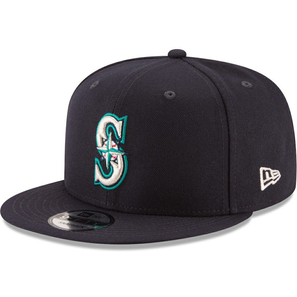 Navy Seattle Mariners New Era Team Color 9FIFTY Snapback Hat