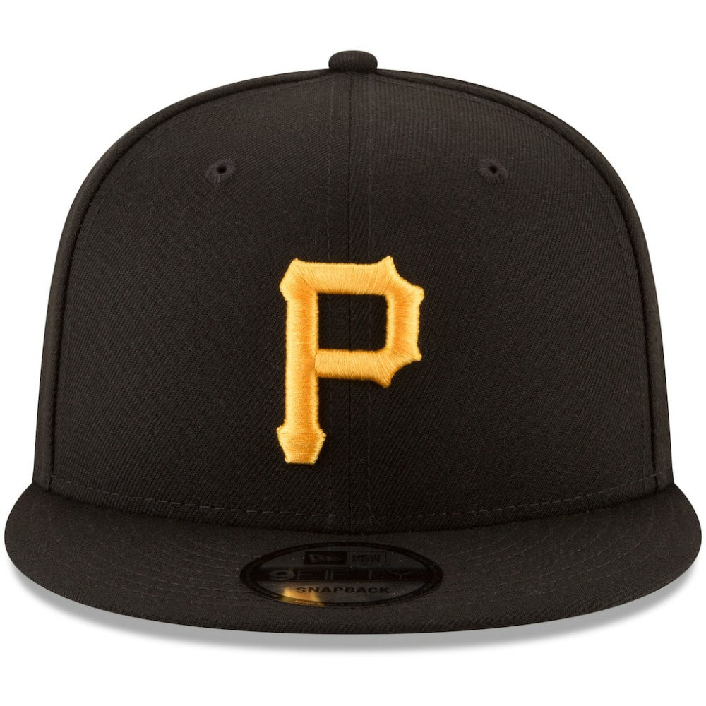 Black Pittsburgh Pirates New Era Team Color 9FIFTY Snapback Hat