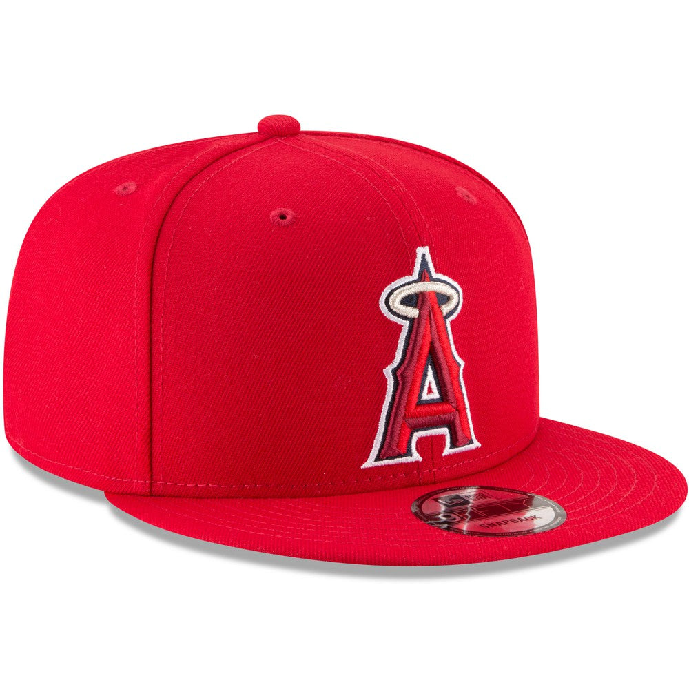 Red Los Angeles Angels New Era Team Color 9FIFTY Snapback Hat