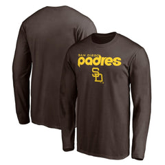 Brown San Diego Padres Cooperstown Collection Wahconah Long Sleeve T-Shirt