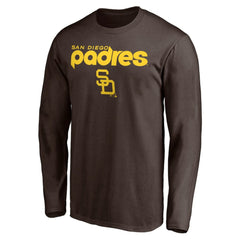 Brown San Diego Padres Cooperstown Collection Wahconah Long Sleeve T-Shirt