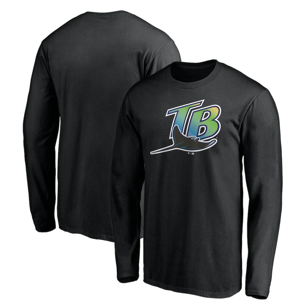 Black Tampa Bay Rays Cooperstown Collection Wahconah Long Sleeve T-Shirt
