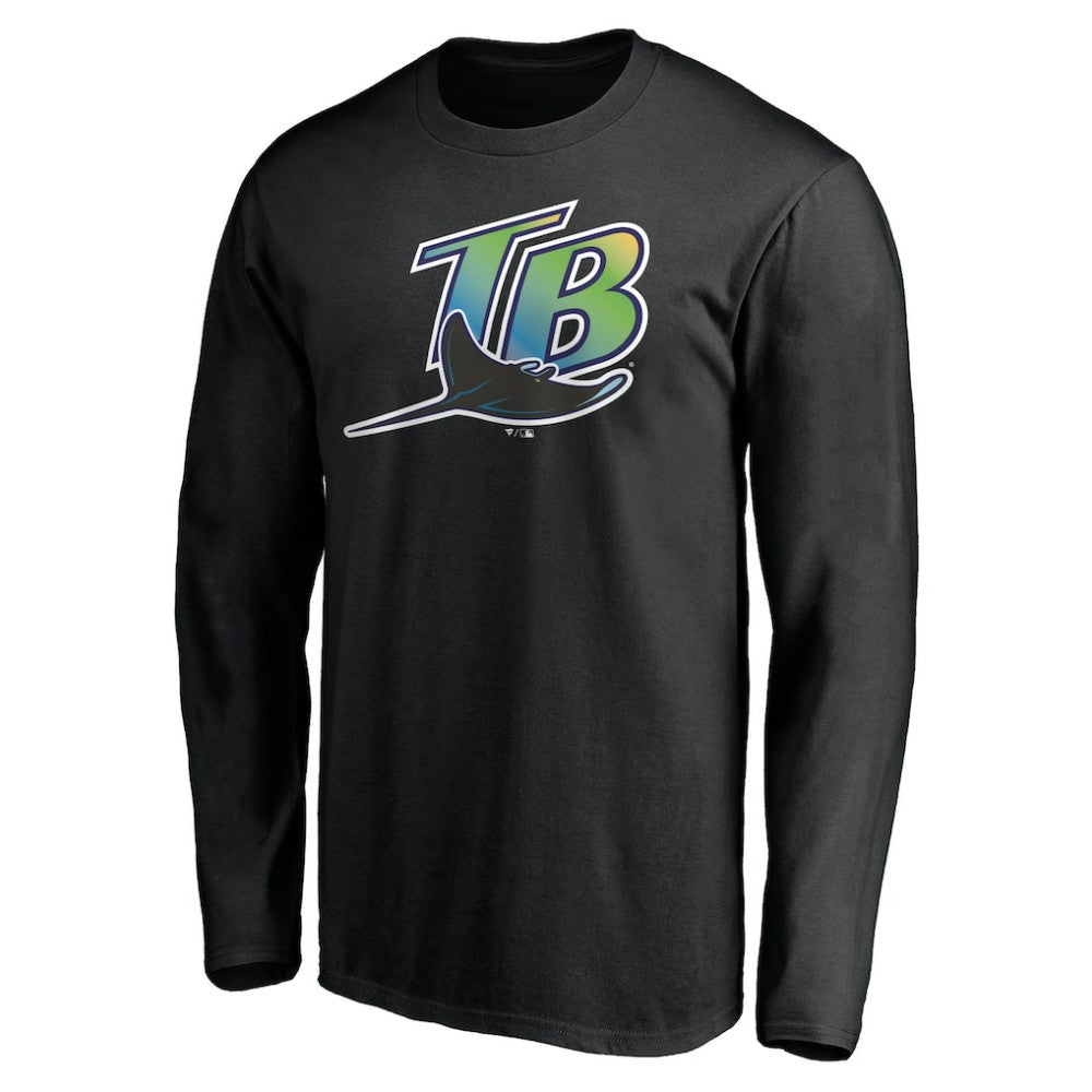 Black Tampa Bay Rays Cooperstown Collection Wahconah Long Sleeve T-Shirt