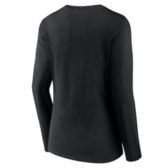 Black Colorado Rockies Women's Team Lockup Slim Fit Long Sleeve V-Neck T-Shirt