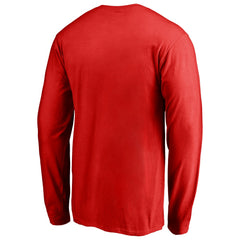 Red Cincinnati Reds Team Lockup Long Sleeve T-Shirt