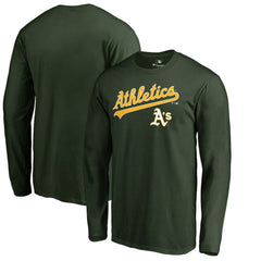 Green Athletics Team Lockup Long Sleeve T-Shirt