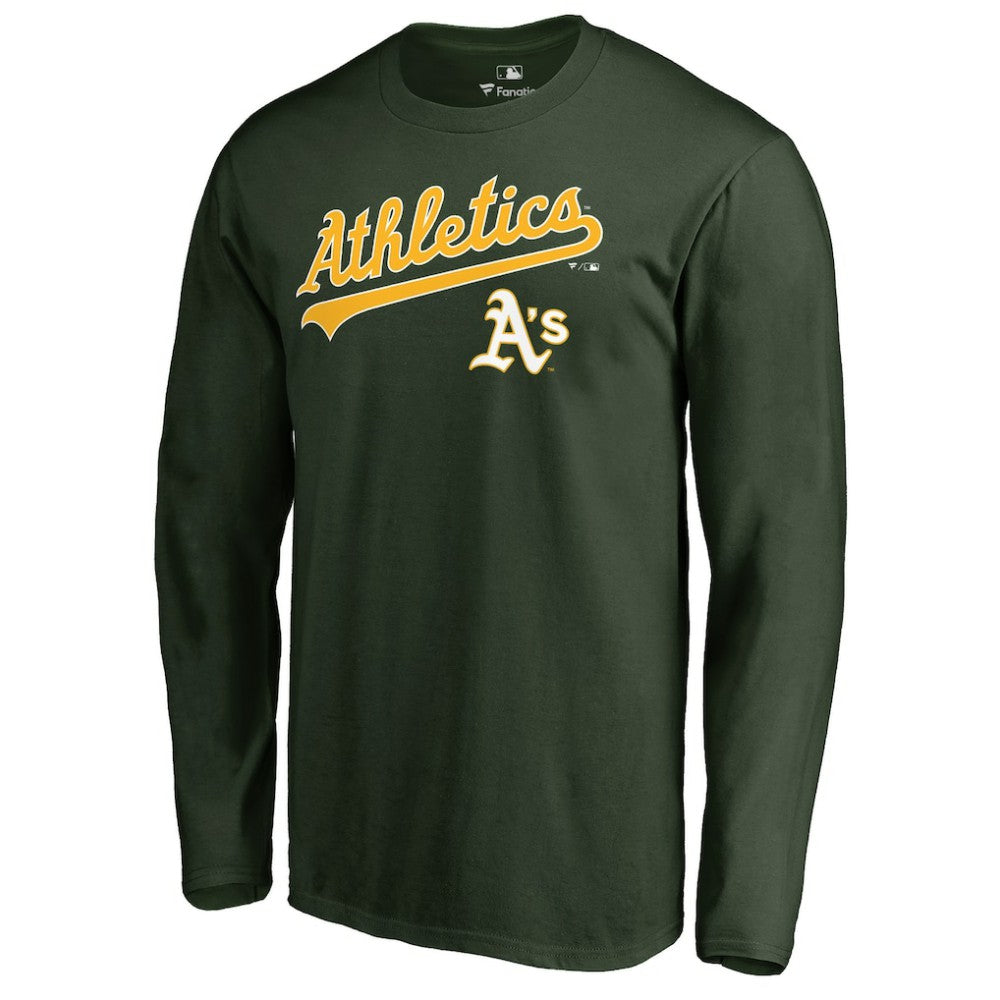 Green Athletics Team Lockup Long Sleeve T-Shirt