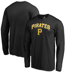 Black Pittsburgh Pirates Team Lockup Long Sleeve T-Shirt