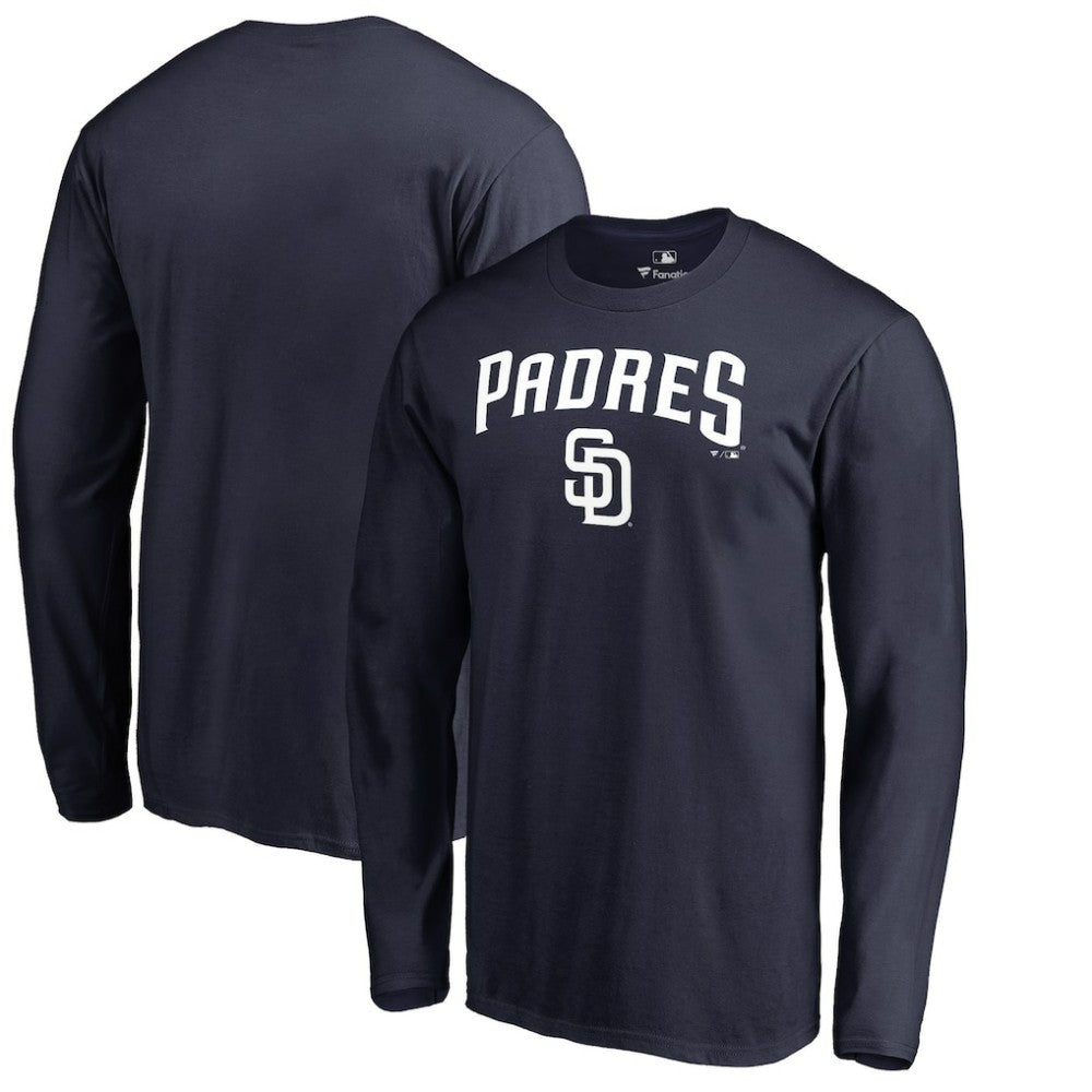 Navy San Diego Padres Team Lockup Long Sleeve T-Shirt