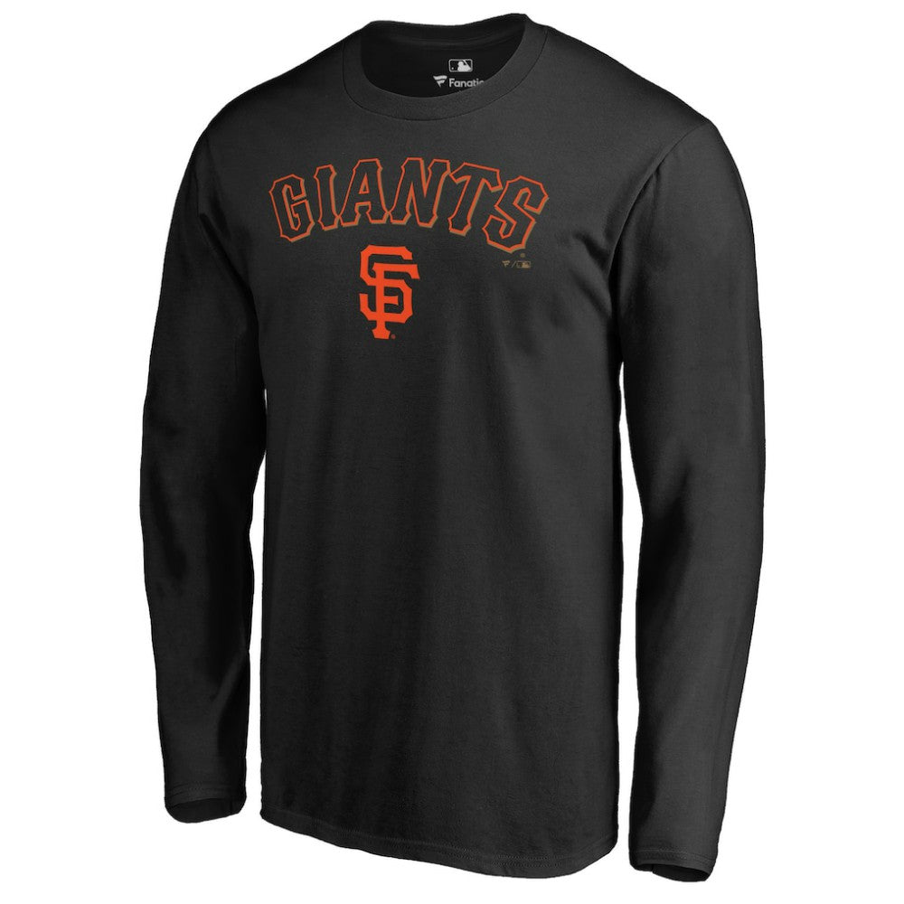 Black San Francisco Giants Team Lockup Long Sleeve T-Shirt