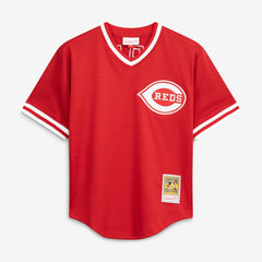 Red Barry Larkin Cincinnati Reds Mitchell & Ness Authentic Batting Practice Jersey