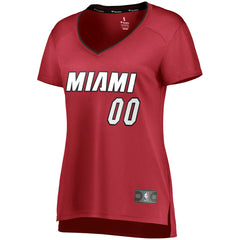 Fanatics Miami Heat Women's Fast Break Replica Custom Jersey Wine