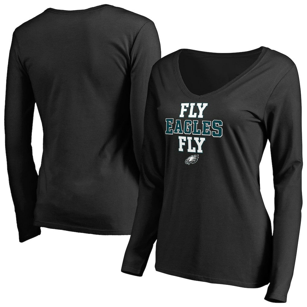 Women's Hometown Collection Fly Eagles Fly Long Sleeve T-Shirt - Philadelphia Eagles T-shirts