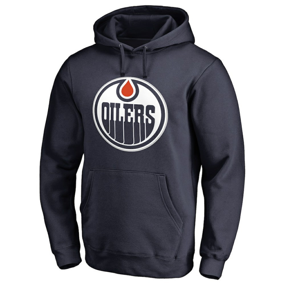 NHL Connor McDavid Edmonton Oilers Backer Name & Number Pullover Hoodie