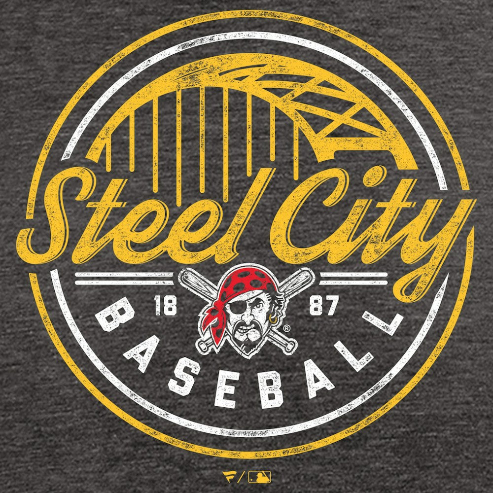 Black Pittsburgh Pirates Hometown Collection Steel City T-Shirt