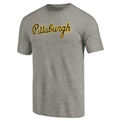 Gray Pittsburgh Pirates Hometown Collection Script T-Shirt