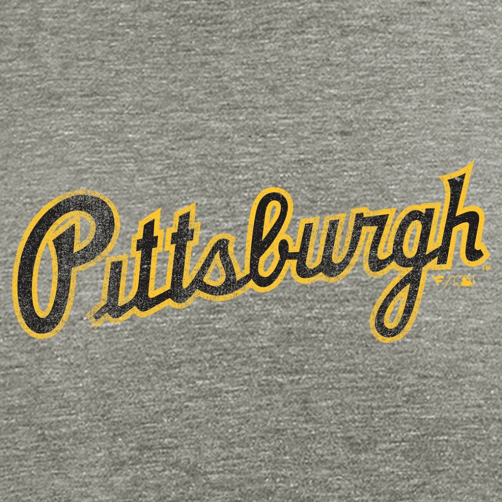 Gray Pittsburgh Pirates Hometown Collection Script T-Shirt