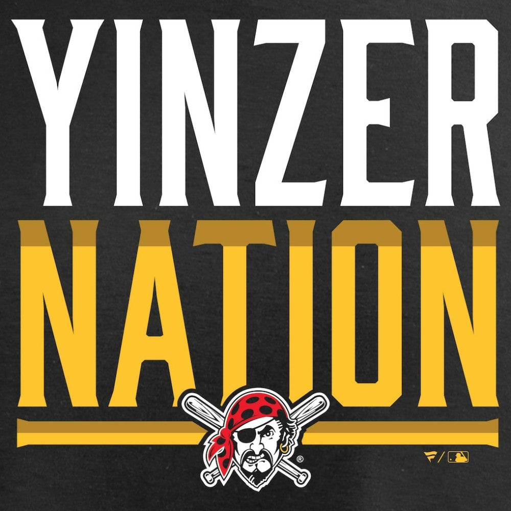 Black Pittsburgh Pirates Hometown Collection Yinzer Nation T-Shirt