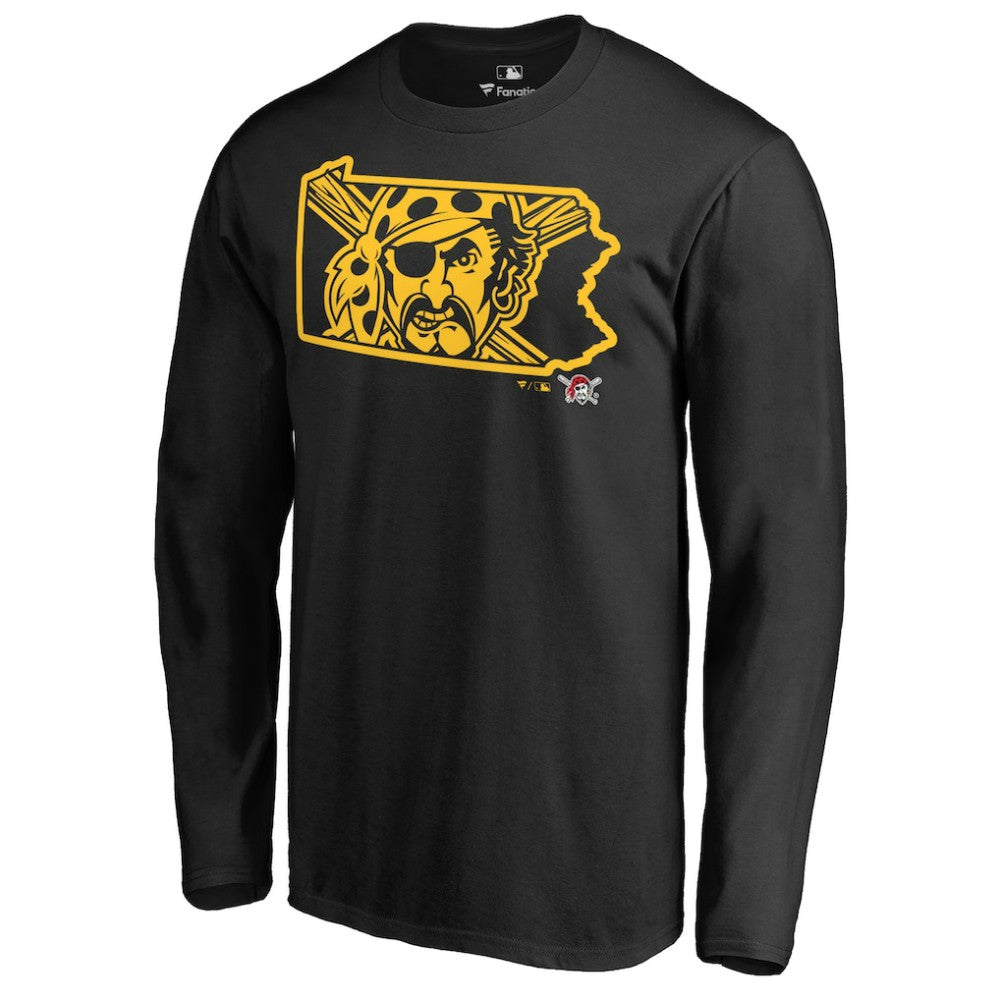 Black Pittsburgh Pirates Hometown Collection Bucco State Long Sleeve T-Shirt