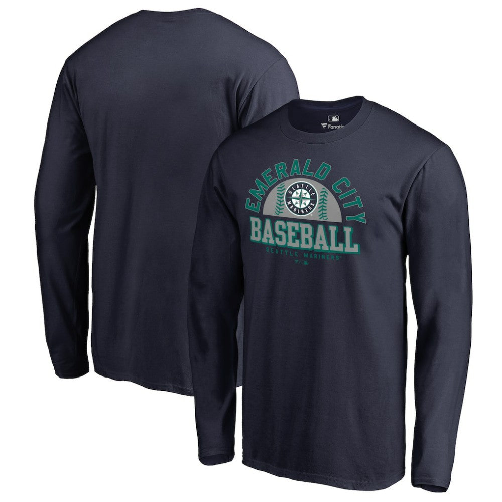 Navy Seattle Mariners Hometown Collection Cascadia Long Sleeve T-Shirt