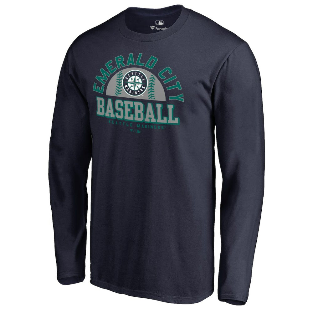 Navy Seattle Mariners Hometown Collection Cascadia Long Sleeve T-Shirt