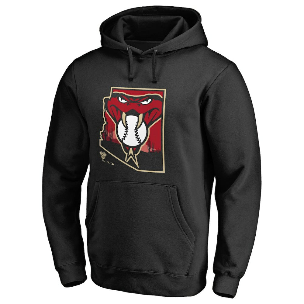 Black Arizona Diamondbacks Hometown Collection Baja Pullover Hoodie