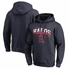 Navy Los Angeles Angels Hometown Collection Halos Pullover Hoodie