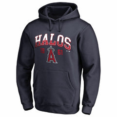 Navy Los Angeles Angels Hometown Collection Halos Pullover Hoodie