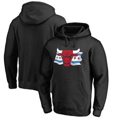Chicago Bulls Hometown Collection Chicago Flag Pullover Hoodie